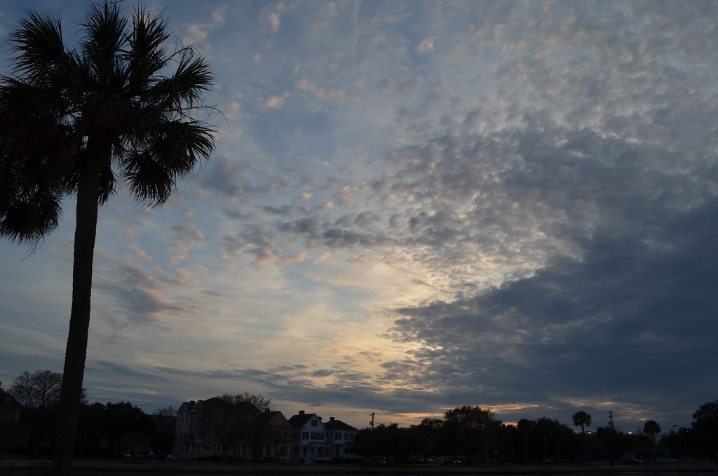 Sunset skies, Colonial Lake, Charleston, SC by congaree
