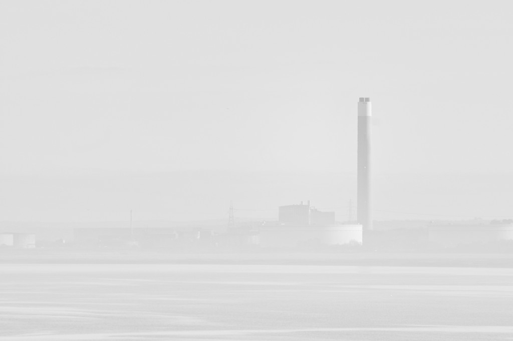 Power Station in the mist by seanoneill