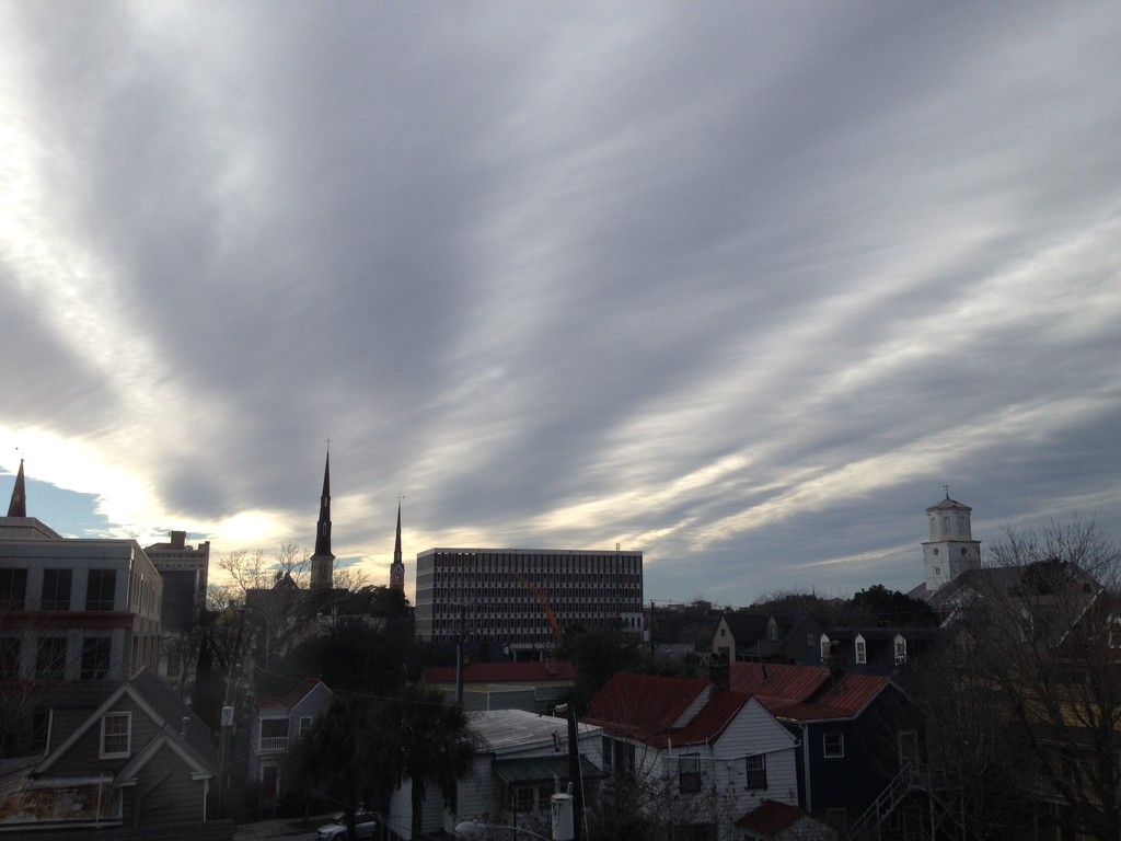 Skies over downtown Charleston by congaree