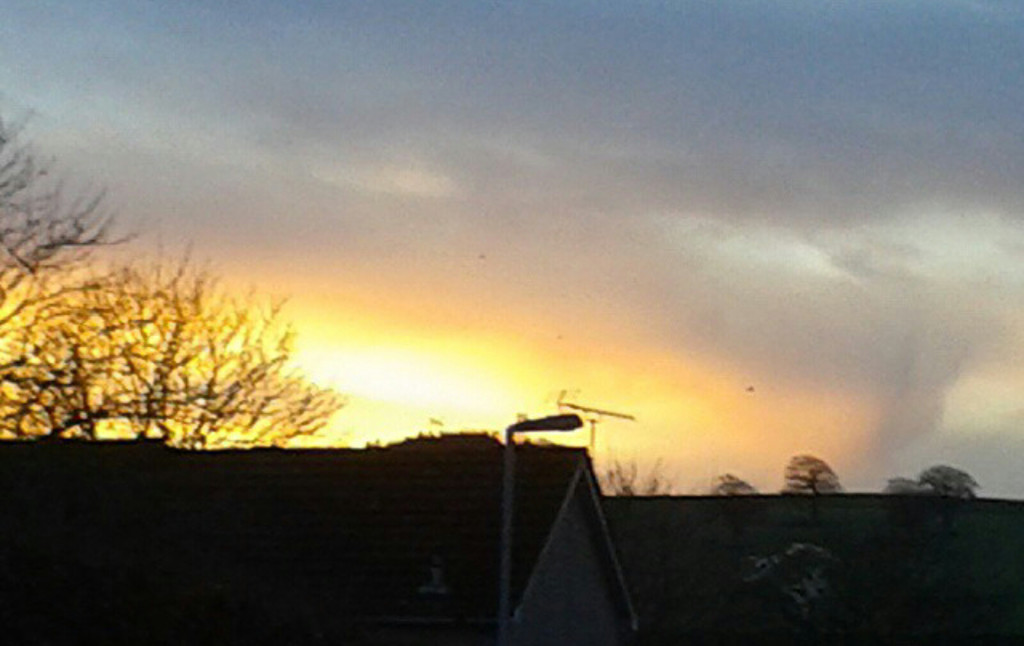sunrise sky on my way to school by sarah19