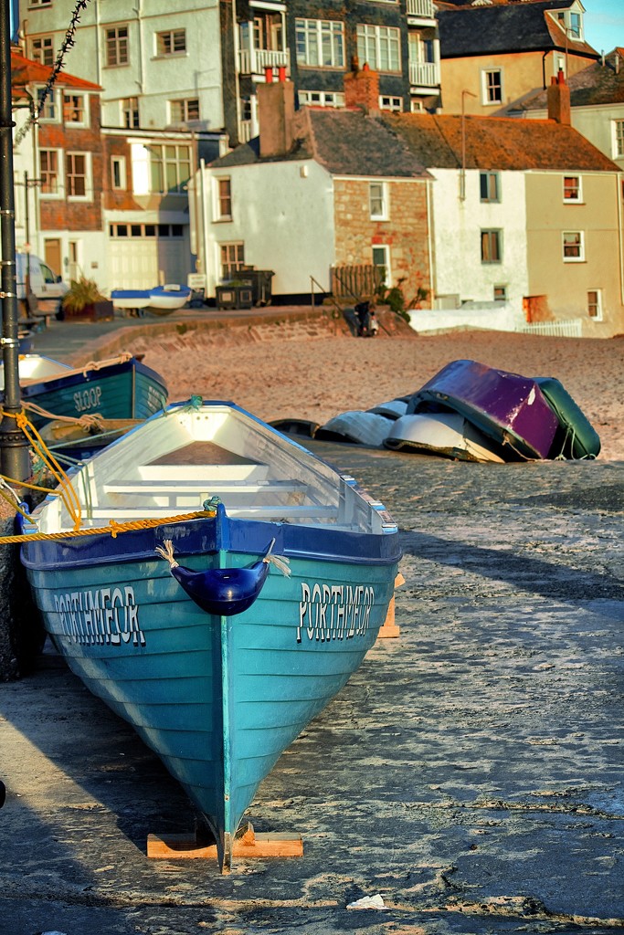 Boats at St. Ives by swillinbillyflynn