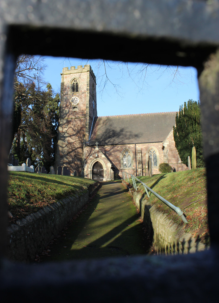 Through the church gate by shepherdman