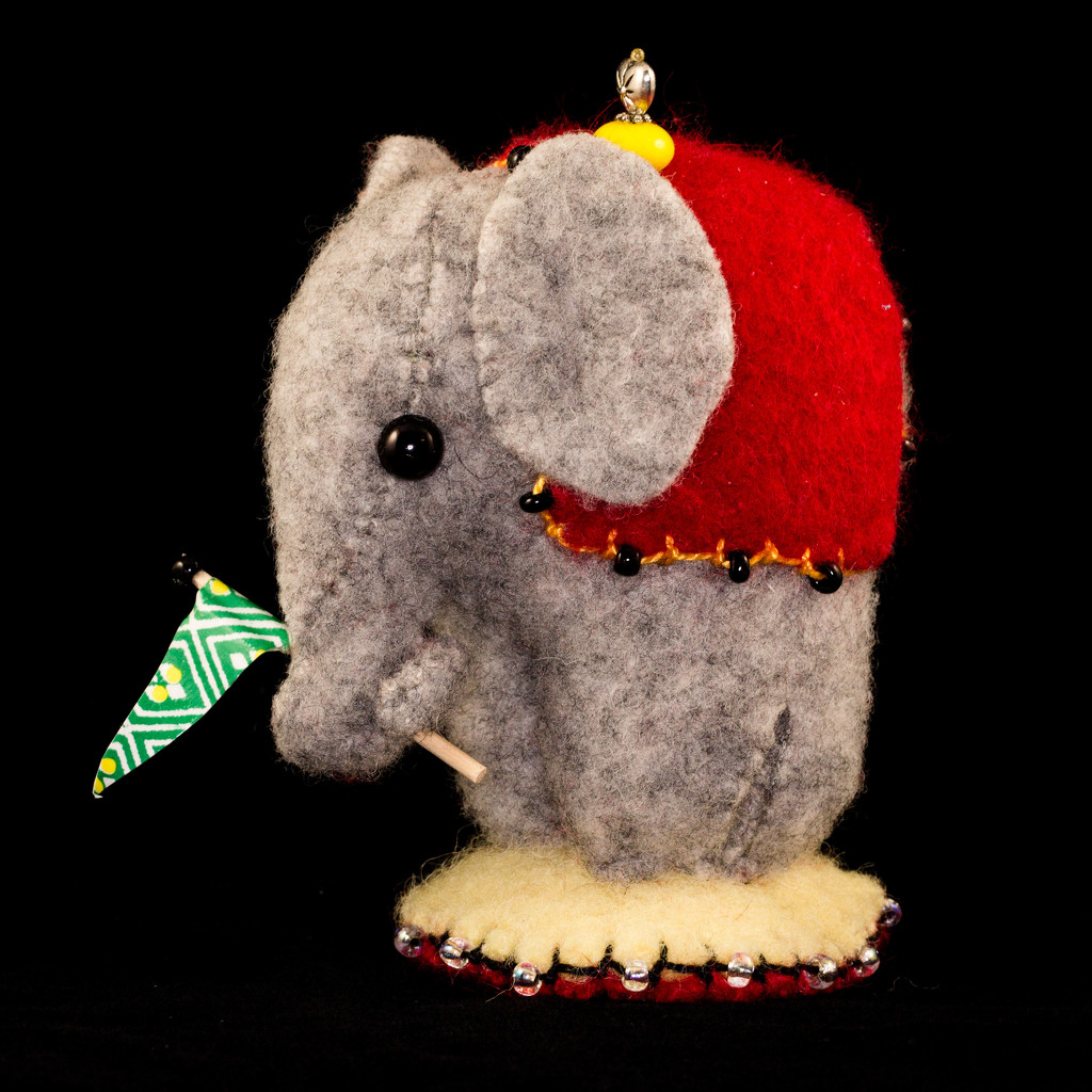 Elephant pincushion by lindasees