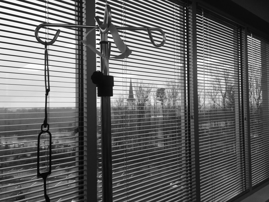 Gray day at the chemo center by margonaut