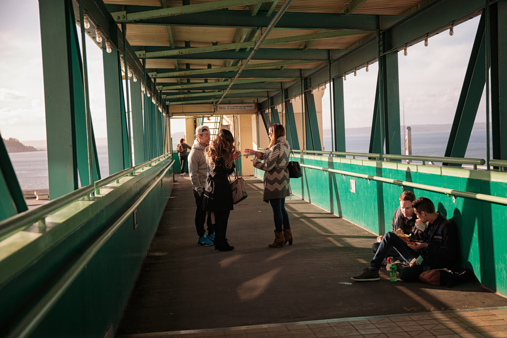 A Bridge Of Conversation...Pike Place Market by seattle