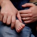 Daddy Hands and Baby Feet by sarahsthreads