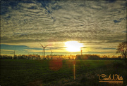 20th Jan 2015 - Wind Turbines,Late Afternoon Near Chelveston