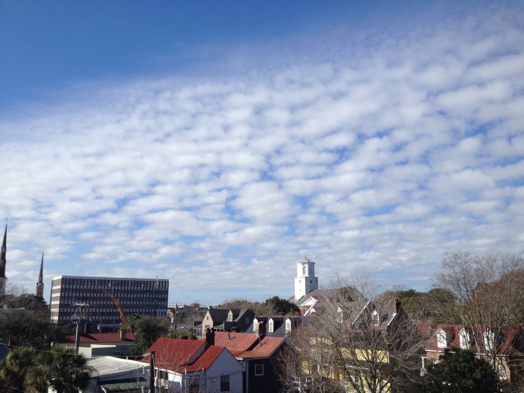 I thought these were fascinating clouds over downtown Charleston recently. by congaree