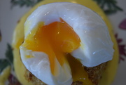 23rd Jan 2015 - poached egg and fishcake for lunch