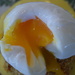 poached egg and fishcake for lunch by christophercox