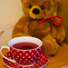 Teddy and a cup of tea by elisasaeter