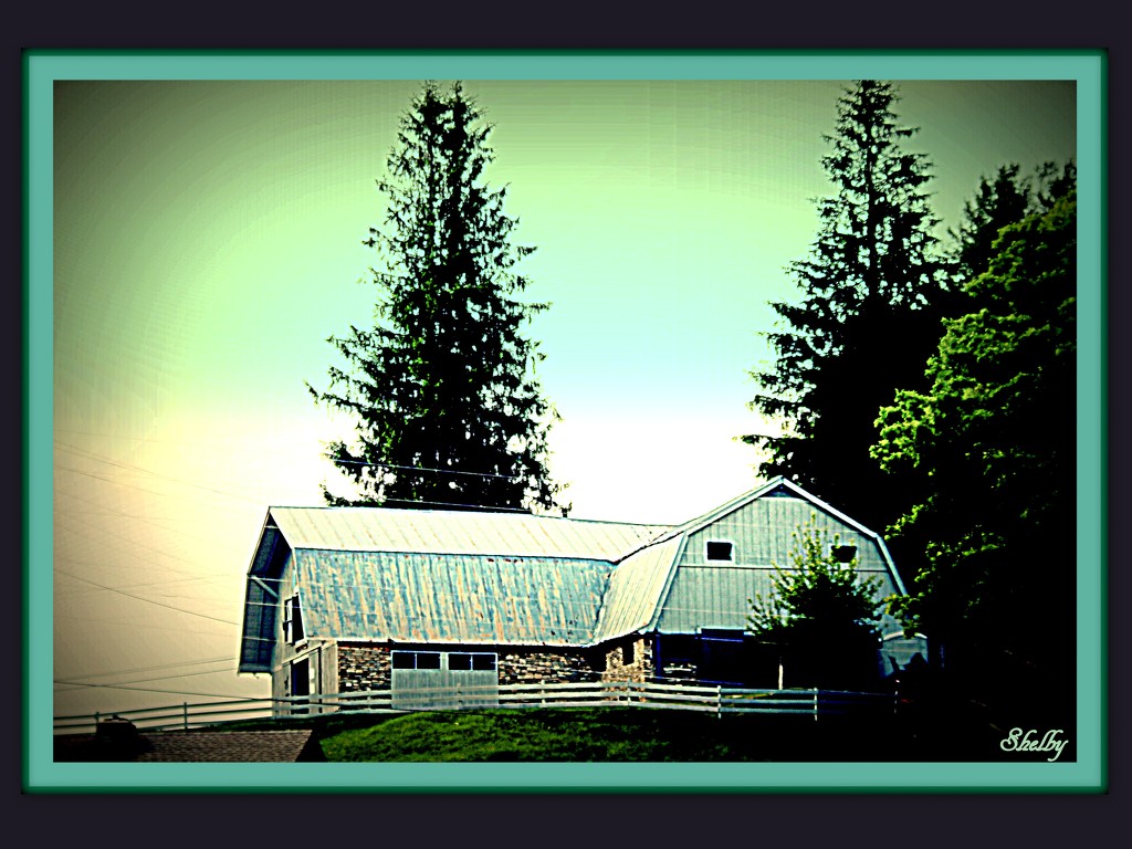 Barn at the top of the hill by vernabeth