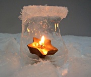 25th Jan 2015 - Candle in Ice - Hot and Cold