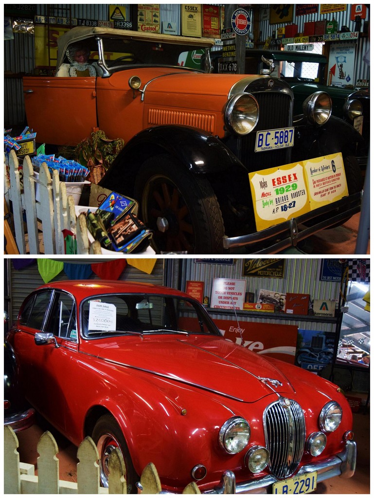 Essex 1929 Coupe & 1960 3BL MK2 Jaguar. by happysnaps