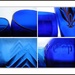 Blue Glass Collage by mcsiegle