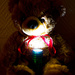 Teddy with flashlight by elisasaeter