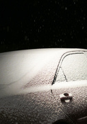 30th Jan 2015 - Snow on the Car at Midnight