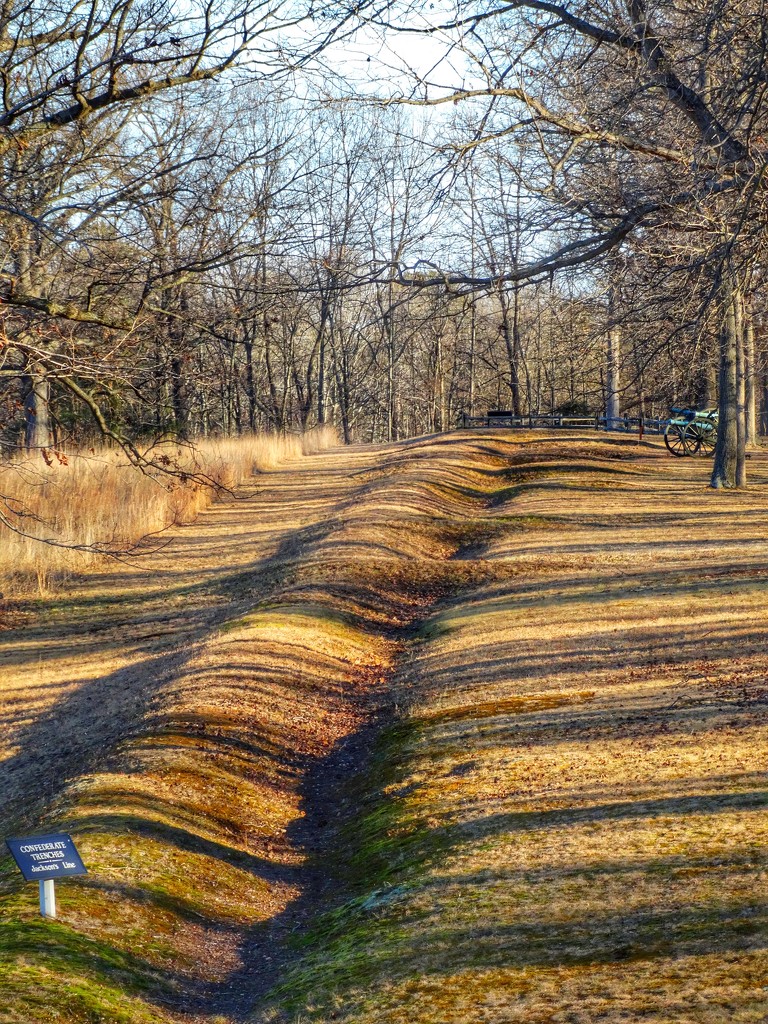 Confederate Trench Lines by khawbecker