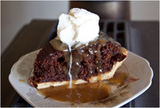 2nd Feb 2015 - Chocolate & Date tart with butterscotch source and Ice cream 
