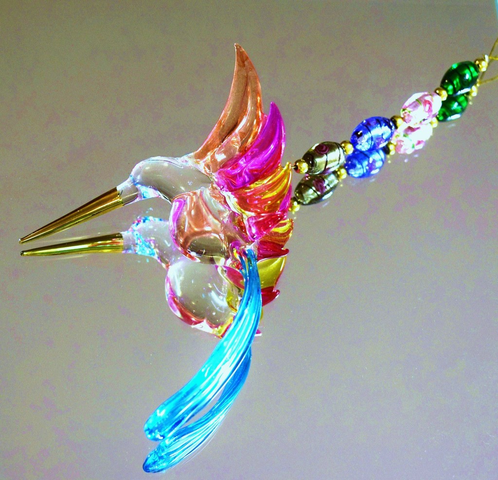 Crystal Hummingbird Reflection. by happysnaps
