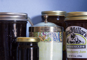 10th Feb 2015 - Jams and jellies in jars for J