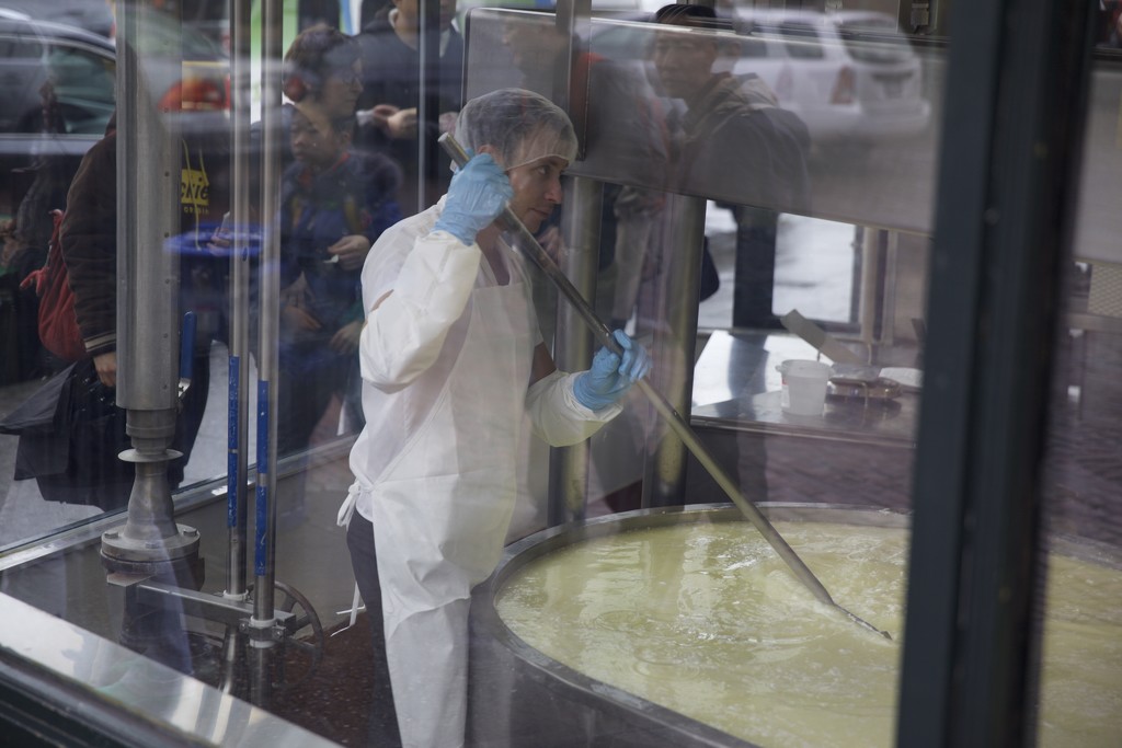 Cheese Making At The Market-Beecher's Handmade Cheese  by seattle