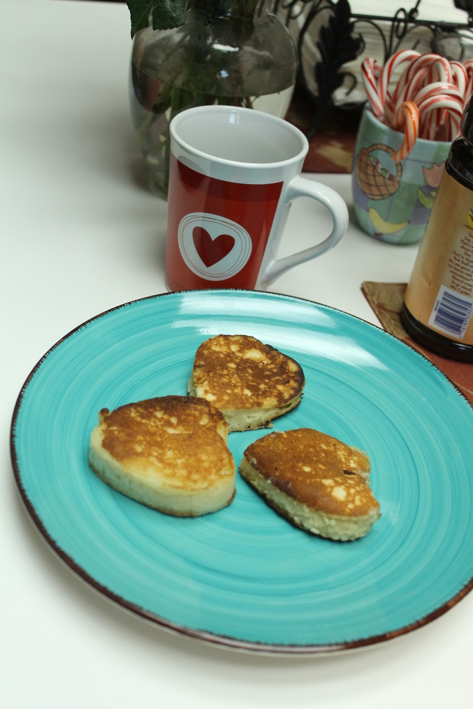 Heart Pancake breakfast by judyc57