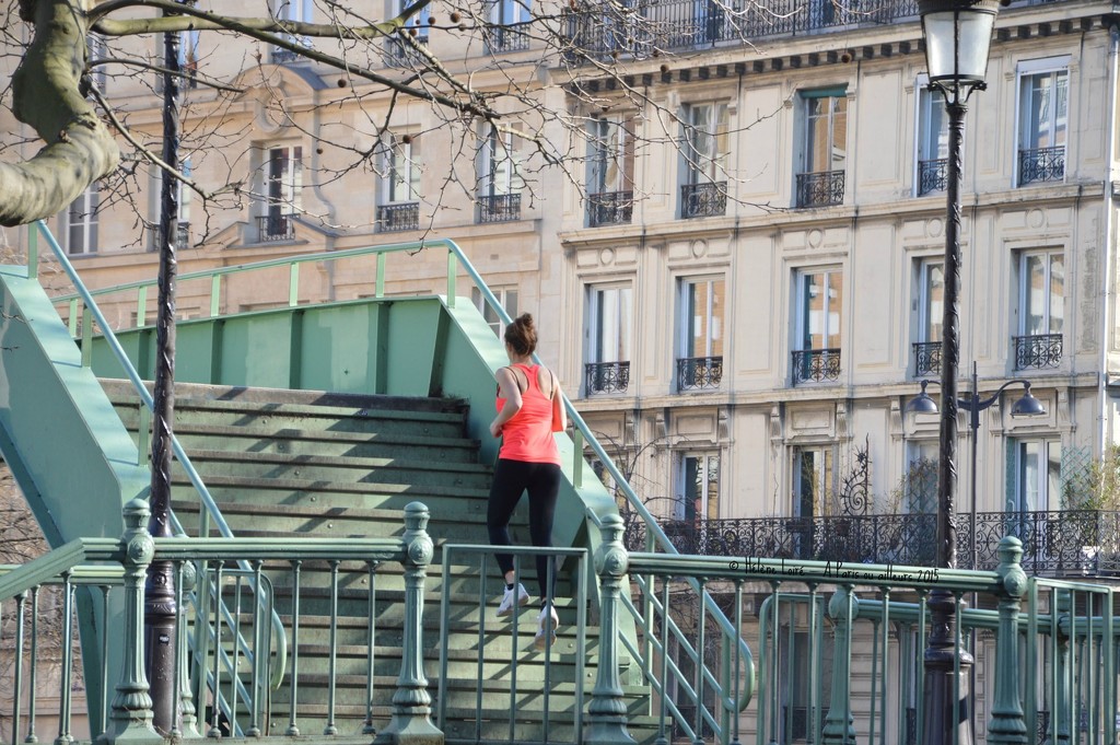Climbing the stairs by parisouailleurs