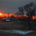 Sun Drops in on a Kansas Winter Farm Scene by kareenking