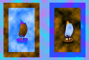 17th Feb 2015 - Candle diptych