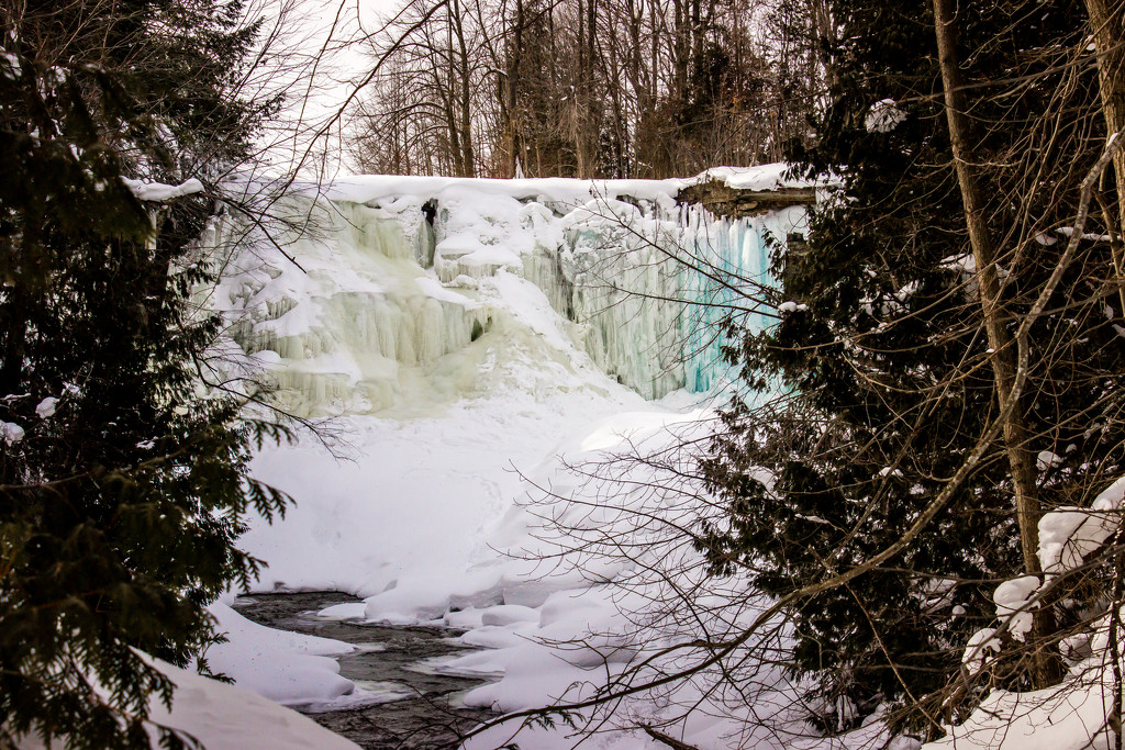 Indian Falls on Ice II by tracymeurs
