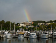 23rd Feb 2015 - Rainbow at the marina