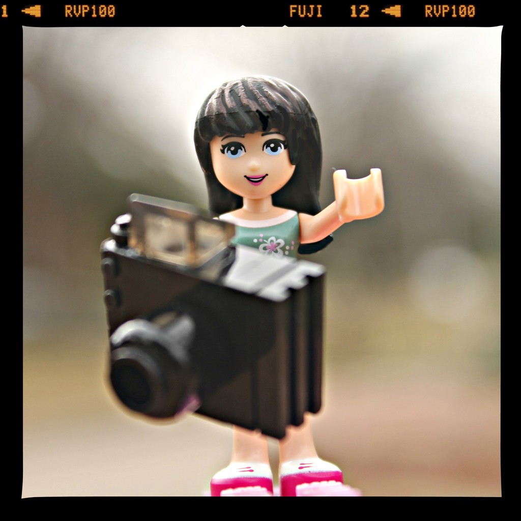 Lego Lady Photographer ~ Day 4 by judyc57