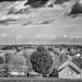 B&W February:  View from Le Manoir du Tertre by vignouse