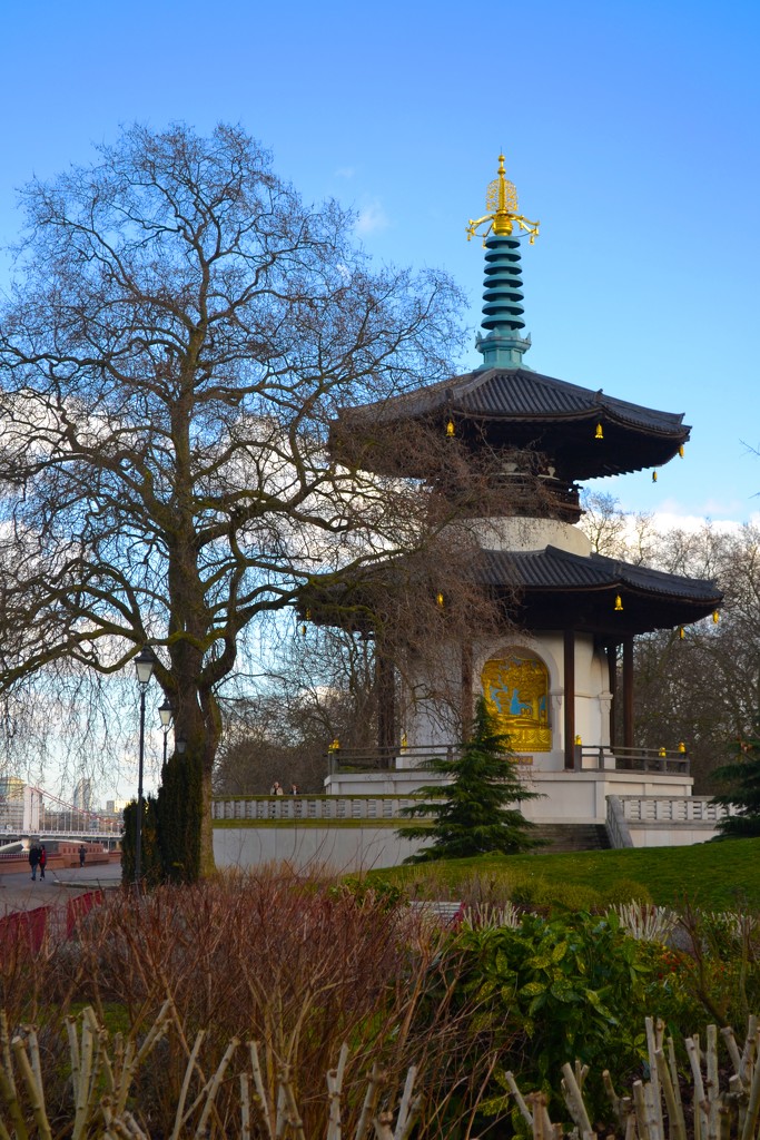 Peace Pagoda, Battersea Park by tomdoel