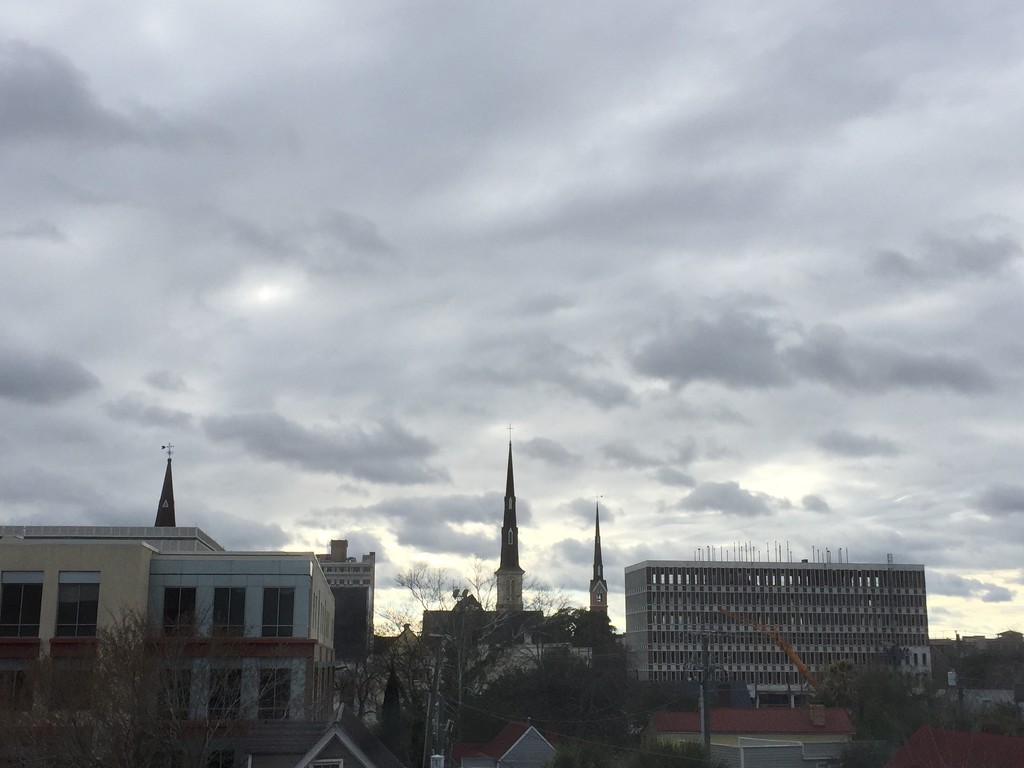Interesting skies over downtown Charleston, SC by congaree