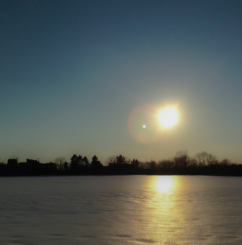 Icy sunset by loweygrace