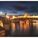 Nighttime By The Charles Bridge, Prague  by carolmw