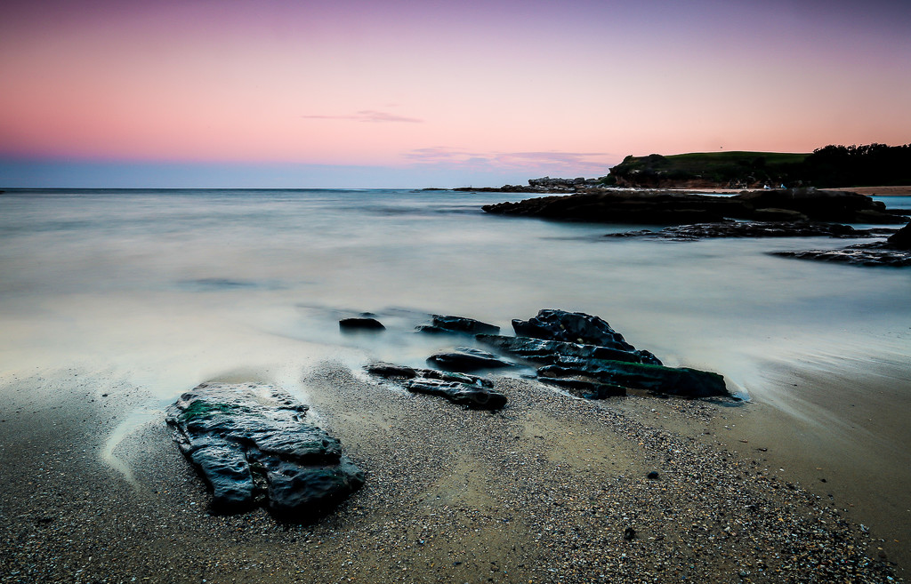 Little bay at dusk by abhijit