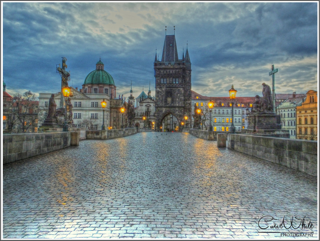 Before Sunrise On The Charles Bridge, Prague by carolmw
