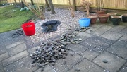 7th Mar 2015 - Cleaning the pebble pool