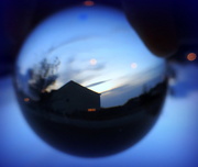 8th Mar 2015 - Blue hour in my crystal ball!
