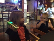 5th Mar 2015 - Adalyn and Rudy at dinner