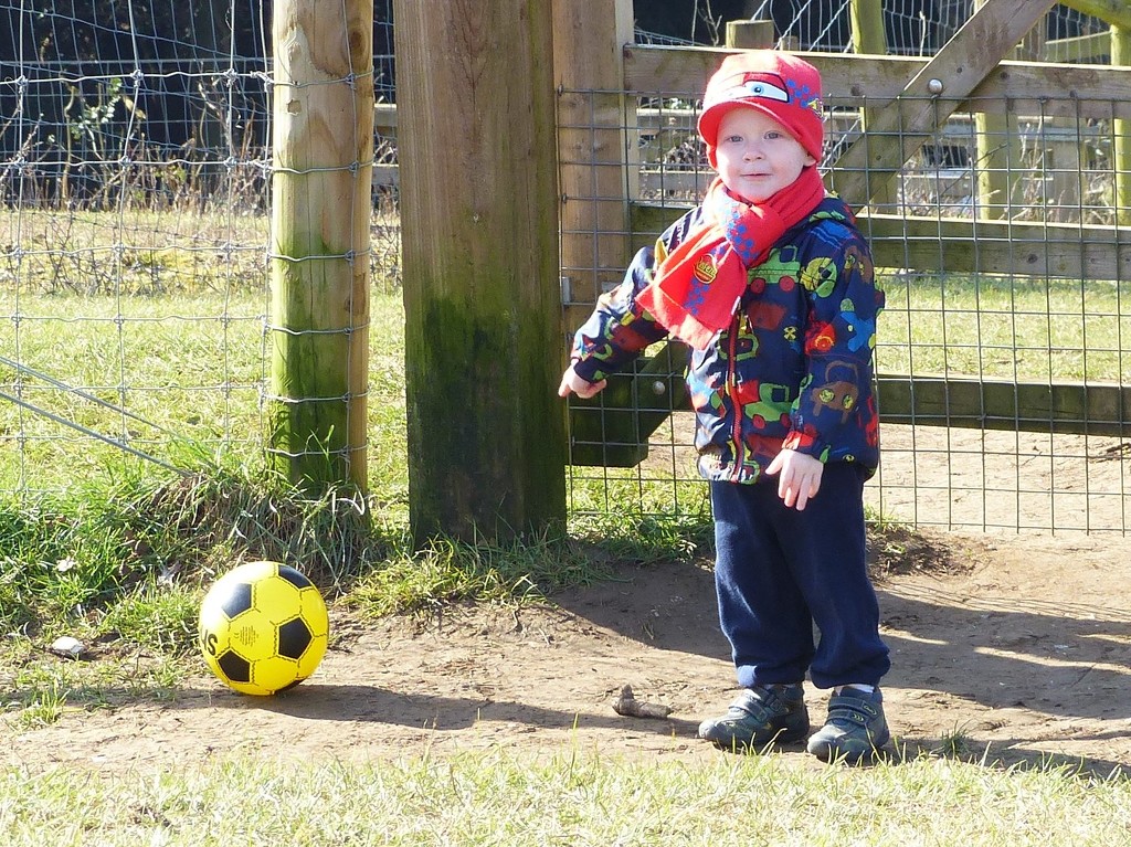  Finley with his Football by susiemc