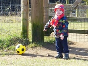8th Mar 2015 -  Finley with his Football