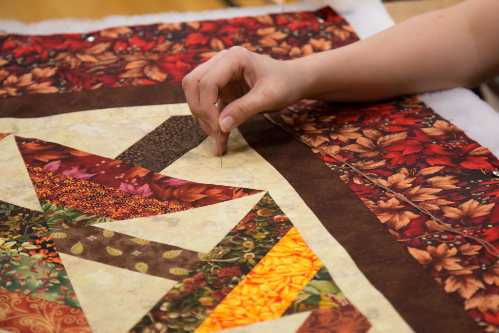 Quilting  by lindasees