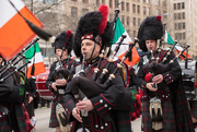 14th Mar 2015 - Seattle Firefighter Bagpipers In St. Patrick’s Day Parade In Downtown Seattle