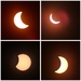 Solar Eclipse from Mid Wales (clockwise from top left) by susiemc