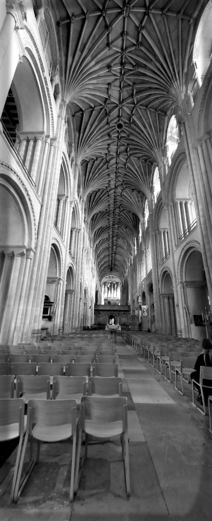 Inside Norwich Cathedral by itsonlyart
