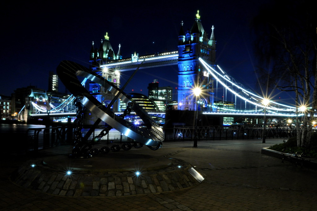 Sundial at Tower Bridge by andycoleborn